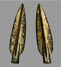 Roman Bronze Trilobite Arrowhead 36mm Levant Find c. 100 BC-300 AD COA picture