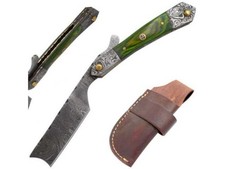 Old Ram Handmade Damascus Steel Straight Razor for Barber&Salon Shaving w/Sheath picture