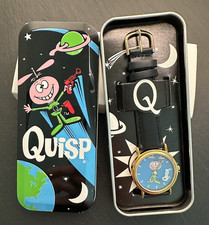 VINTAGE NEW UNWORN QUISP QUAKER CEREAL WATCH IN TIN WITH MAILER SLEEVE I701 picture