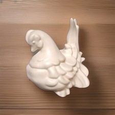 Vintage Pottery Freeman McFarlin Kay Finch Style Chicken Figurine White picture