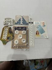 VINTAGE BUTTONS ON CARDS LOT Of 6 Cards: Crest, Costumakers, Lucky day, Misc picture