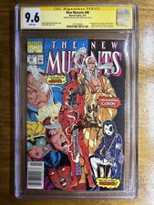 THE  MUTANTS 98  sstand  CGC 96  1st Deadpool  Sketch by Rob Liefeld G1N picture