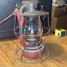 54 Dietz Vesta NYCS Railroad Lantern Clear Embossed CNX Globe Near Mint Survivor picture