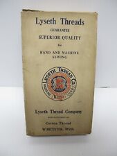 Vintage Lyseth Threads Hand & Sewing Machine Empty Thread Box~Lyseth Thread Co picture