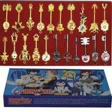 Anime Fairy Tail Lucy Celestial Spirit Magic Keys 21 Models With Box Key Chain picture