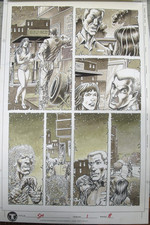 vtg 1990s original comic art - Shadow House The Revenant Pat Broderick #1 pg 8 picture
