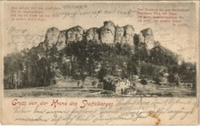 Old postcard postcard greeting from the crown of Staffelberg GERMANY (1109165) picture