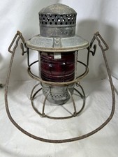 Vintage Adlake ACL Atlantic Coast Line Lantern Railroad Railway Red Globe picture