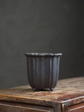 8.2in Chinese Yixing Natural Zisha Planter Collectible Artisan Craft Home Bonsai picture