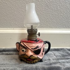 Vintage Pirate Head Mini Oil Lamp Smith Book 2 Page 96 Novelty Kerosene Figural picture