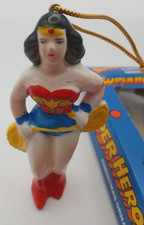 Vintage 1979 Wonder Woman DC Comics Super Heroes Christmas Ornament Japan Rare picture