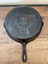 Vintage Griswold No. 10 Cast Iron Skillet 716 Large Block Logo picture