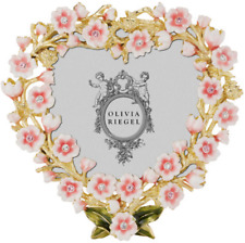 Olivia Riegel Bella Heart Frame 5x5 in Gold Finished Pewter picture