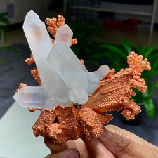 469G Natural transparent purple cubic fluorite mineral crystal sample/China picture