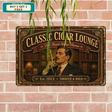 Cohiba Habana Cigar Smoker Cuban Tobacco Man Cave Club Lounge Metal Tin Sign picture