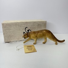 RARE Chris Hess Wilderness Animal Series Breyer Cougar Mountain Lion Tag & Box picture