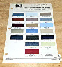 1966 Lincoln PAINT CHIP Continental Ford Thunderbird RM Color Samples codes picture