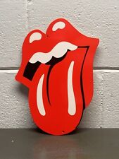 ROLLING STONES Thick Metal Sign Music Tongue Rock Roll Gas Oil Sign Concert picture