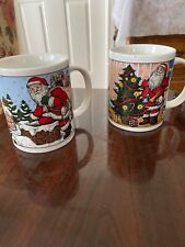 2 Vintage Sanyei CHRISTMAS mugs picture