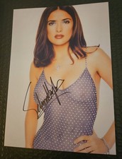 W/COA ORIGINAL SALMA HAYEK AUTOGRAPH ON AWESOME 8.5 X12