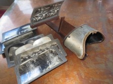 Antique Keystone Monarch Stereoscope Viewer Stereograph & 11 Stereoview Cards picture