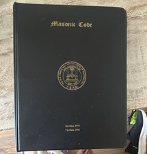 Masonic Prince Hall Grand Lodge Washington F&AM Code Binder Revision vintage. picture
