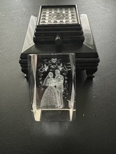 Wedding crystal with lighted base ￼ picture