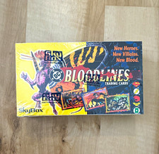 SkyBox DC Bloodlines Trading Cards Factory Sealed Box 36 Packs 288 Cards 1993 picture