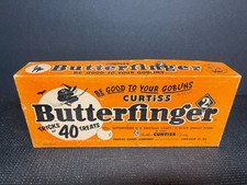 Vintage Original 1955 Curtiss Butterfinger Candy Halloween Box Witch On Box picture