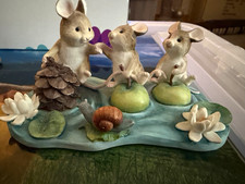 Border Fine Arts Merrie Mice Happy Families Bobbing Apples Resin Mouse Figurine picture