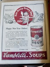 Campbell Soup Vintage Magazine Advertisements Collectible Item Lot of 3 1920’s picture