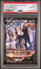 2021 Pokemon TCG Japanese Vmax Climax S8b 244/184 CSR Umbreon V Holo PSA10 picture