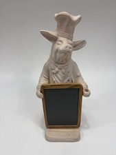 VTG 1997 Fleur de Lis Pastry Chef w/Chalkboard 16” Tall RARE Unique Display picture