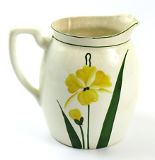 Steubenville China Yellow Flower Vintage Pitcher Vase, 7