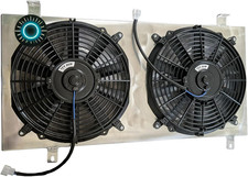 Aluminum Shroud&12 inch Fans For Radiator 2002-2007 Subaru Impreza WRX STI GD picture