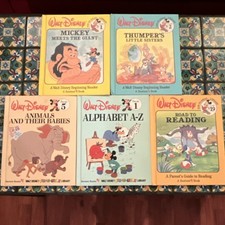 Walt Disney Vintage Book Lot 5 - 1983,1986 Fun-to-Learn Beginning Reader, Bantam picture