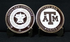 TEXAS A&M UNIVERSITY COLLEGIATE COLLEGE COLLECTIBLE CHALLENGE COIN NEW picture