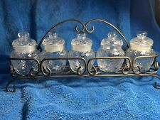 Princess House Fantasia Spice Rack With 5 Spice Jars And Lids picture