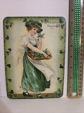 St. Patrick’s Day Decor VINTAGE STYLE Die Cut Cardboard 5 X 7” picture