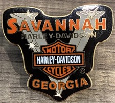 SAVANNAH GEORGIA HARLEY DAVIDSON DEALER DEALERSHIP COLLECTIBLE VEST PIN picture