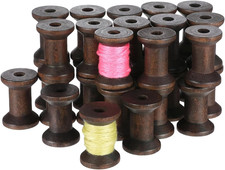 30Pcs Wooden Spools for Crafts Empty Thread Spools Sewing Bobbins Embroidery Thr picture