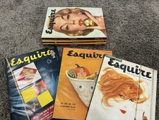 Vintage Esquire Magazine Lot of 11 1949-1956 Pin-Up Art Centerfolds Intact picture