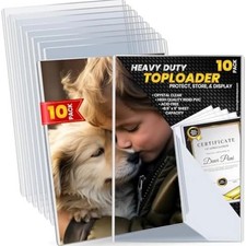 100 Pack Magazine Book Top Loaders Protector Hard picture