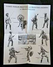 Vtg Frontier Land Cherokee NC Amusement Park Indian Soldiers Girls Promo handout picture