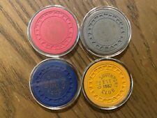 Lot of 4 RctHrt Chips from Old Southport Club in Metairie, LA picture