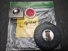 2-VINTAGE TAPE MEASURES 50' TRUE VALUE & DEFIANCE BY STANLEY #1262 MILE-O-TAG picture