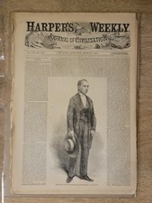 1863 Harper’s Weekly AUTHENTIC March 7 Issue – COMPLETE- Civil War Gettysburg picture