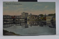 1912 - Elmira, NY, Chemung River - Antique Postcard picture
