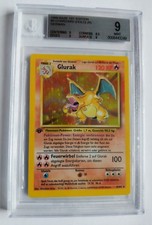 Pokemon Glurak ( Charizard ) 1999 holo first edition graded 9 Mint  picture