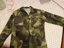 Original Swedish Army M90 Camouflage Pattern Field Jacket 185-195cm XL picture
